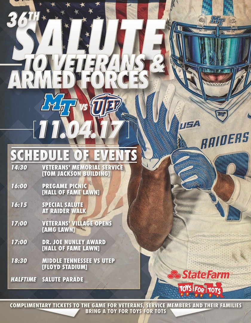 MTSU Salute to Veterans and Armed Forces  